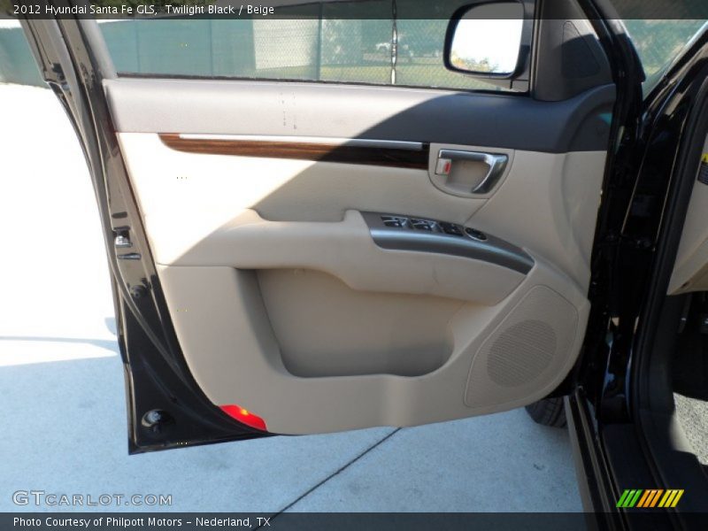 Twilight Black / Beige 2012 Hyundai Santa Fe GLS