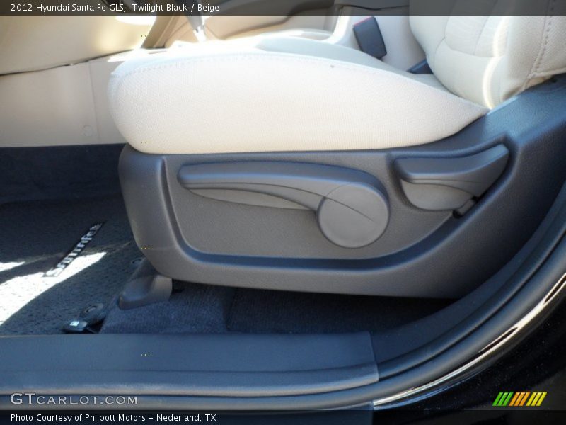Twilight Black / Beige 2012 Hyundai Santa Fe GLS