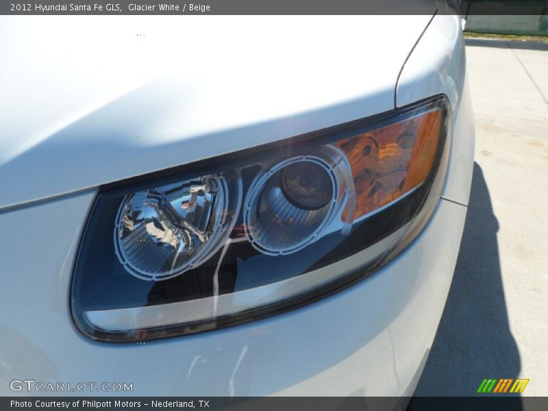 Glacier White / Beige 2012 Hyundai Santa Fe GLS