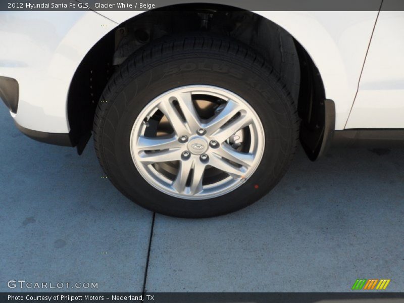 Glacier White / Beige 2012 Hyundai Santa Fe GLS
