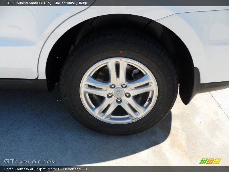 Glacier White / Beige 2012 Hyundai Santa Fe GLS