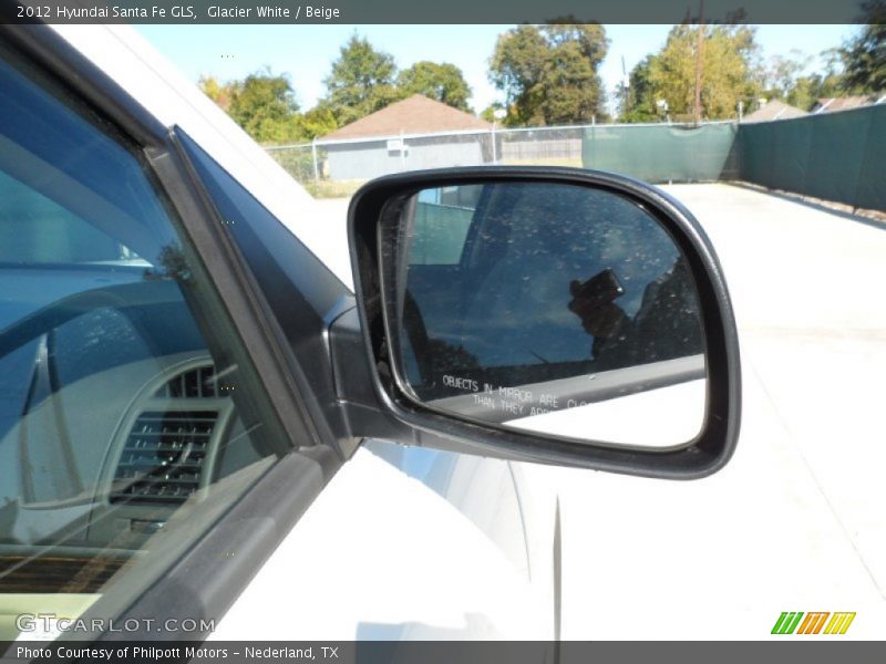 Glacier White / Beige 2012 Hyundai Santa Fe GLS