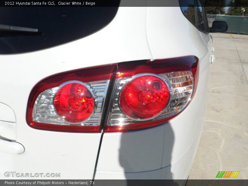 Glacier White / Beige 2012 Hyundai Santa Fe GLS