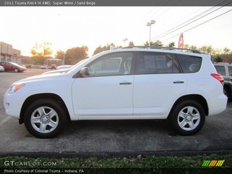 Super White / Sand Beige 2011 Toyota RAV4 I4 4WD