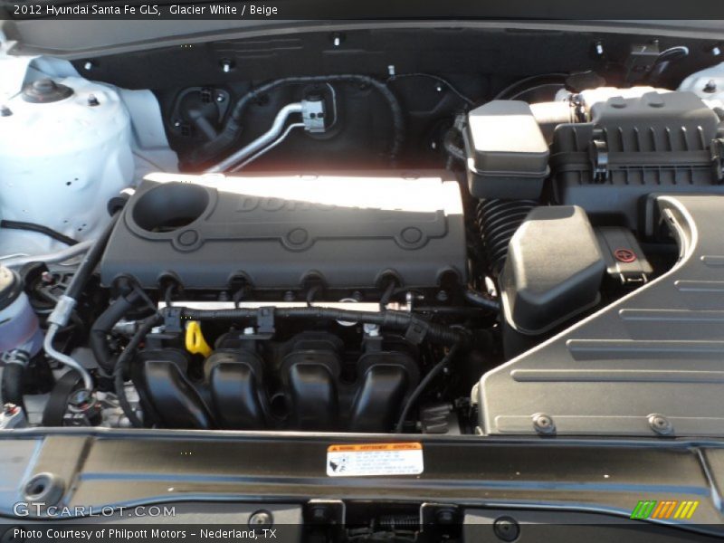 Glacier White / Beige 2012 Hyundai Santa Fe GLS