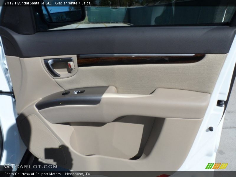 Glacier White / Beige 2012 Hyundai Santa Fe GLS