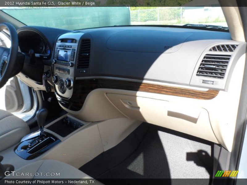 Glacier White / Beige 2012 Hyundai Santa Fe GLS