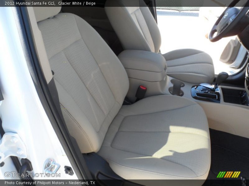 Glacier White / Beige 2012 Hyundai Santa Fe GLS
