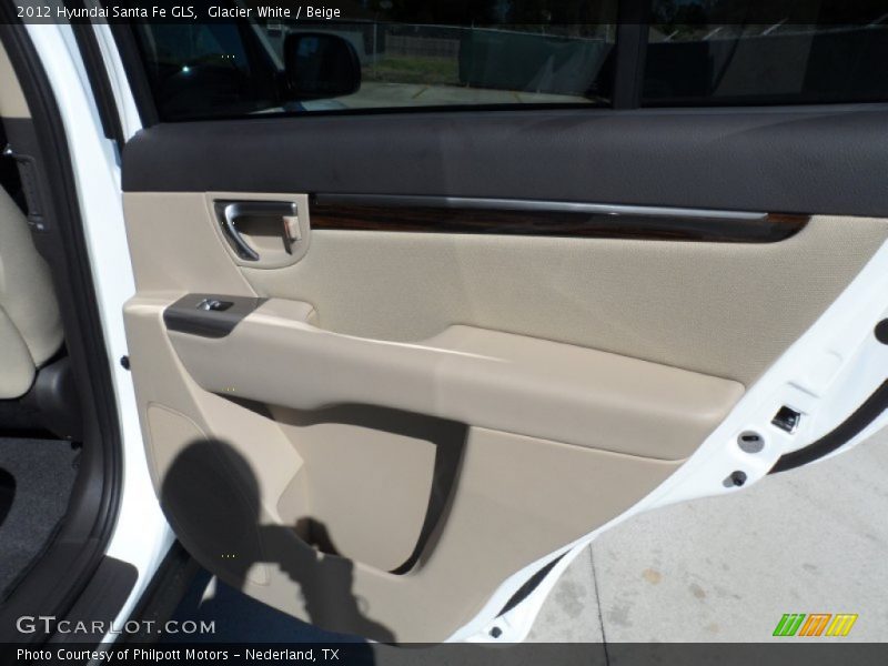 Glacier White / Beige 2012 Hyundai Santa Fe GLS