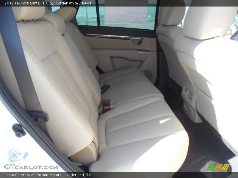 Glacier White / Beige 2012 Hyundai Santa Fe GLS