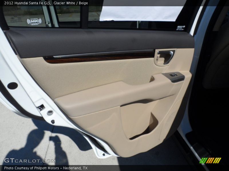 Glacier White / Beige 2012 Hyundai Santa Fe GLS