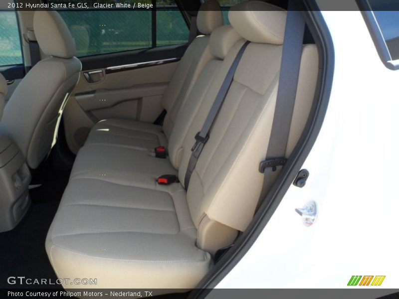 Glacier White / Beige 2012 Hyundai Santa Fe GLS