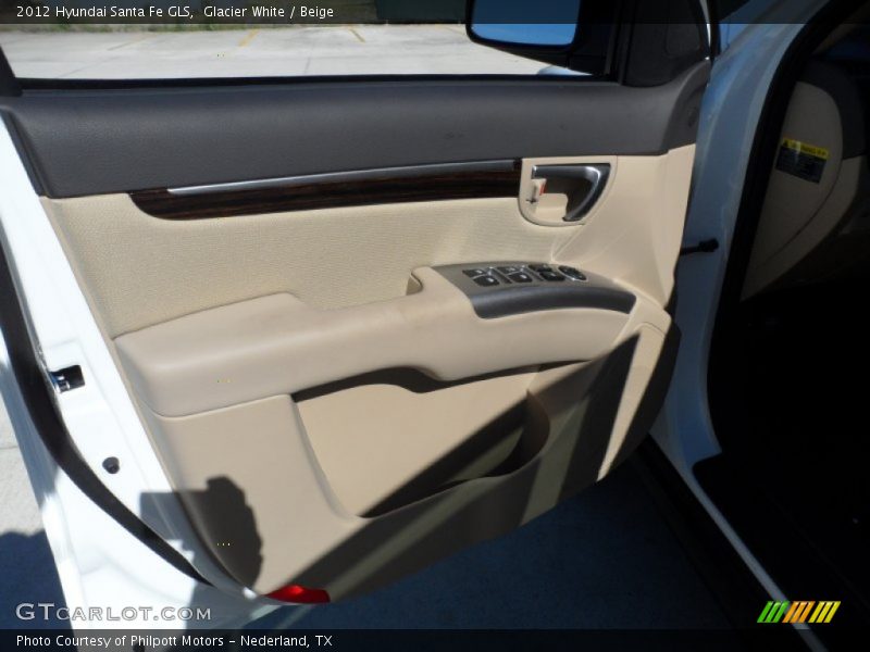 Glacier White / Beige 2012 Hyundai Santa Fe GLS