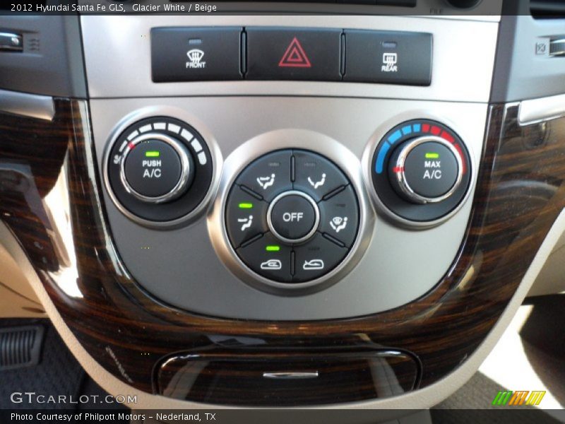Glacier White / Beige 2012 Hyundai Santa Fe GLS