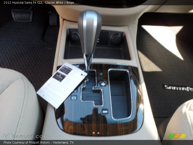 Glacier White / Beige 2012 Hyundai Santa Fe GLS