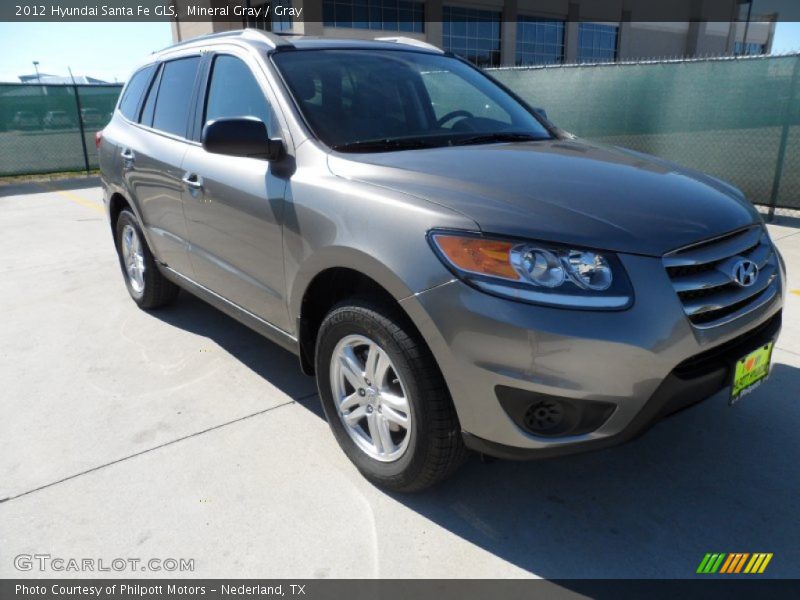 Mineral Gray / Gray 2012 Hyundai Santa Fe GLS