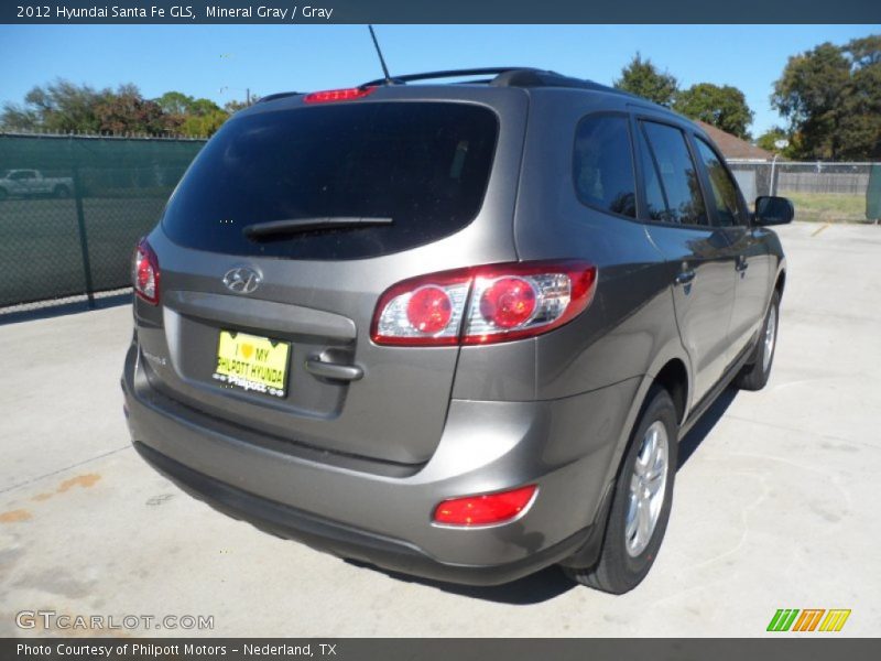 Mineral Gray / Gray 2012 Hyundai Santa Fe GLS