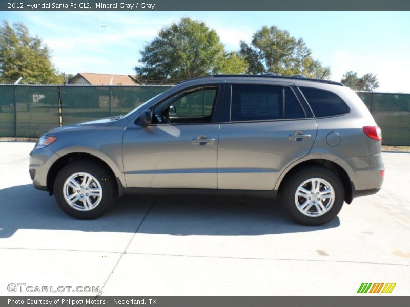 Mineral Gray / Gray 2012 Hyundai Santa Fe GLS
