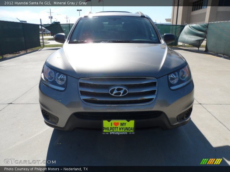Mineral Gray / Gray 2012 Hyundai Santa Fe GLS