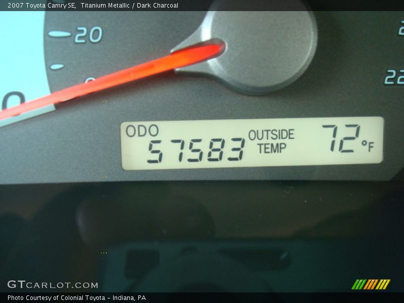 Titanium Metallic / Dark Charcoal 2007 Toyota Camry SE