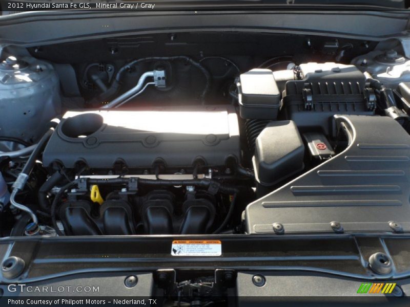 Mineral Gray / Gray 2012 Hyundai Santa Fe GLS