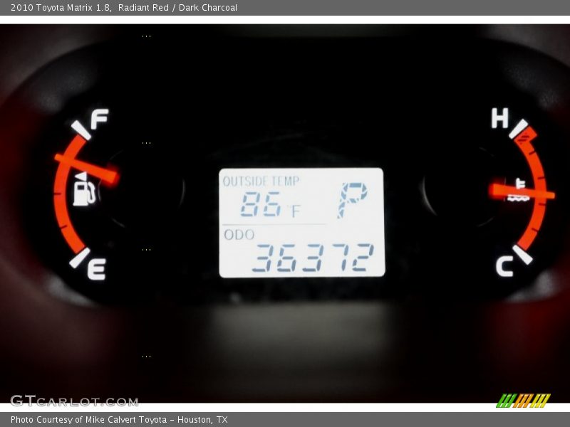 Radiant Red / Dark Charcoal 2010 Toyota Matrix 1.8
