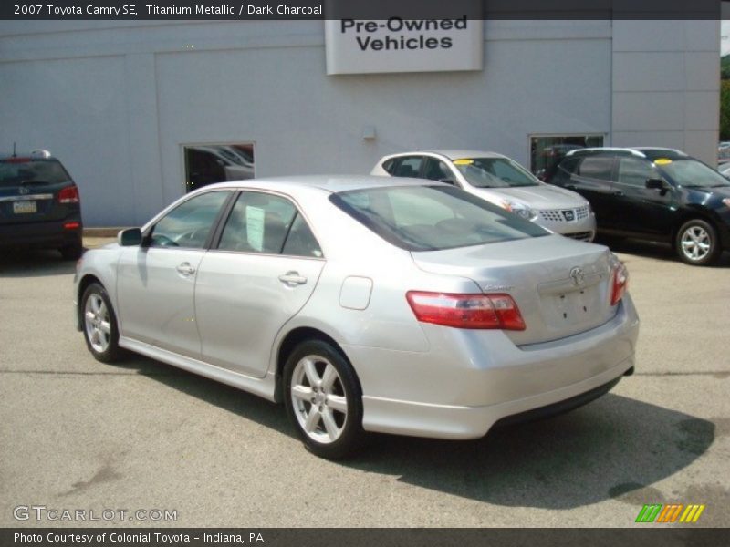 Titanium Metallic / Dark Charcoal 2007 Toyota Camry SE