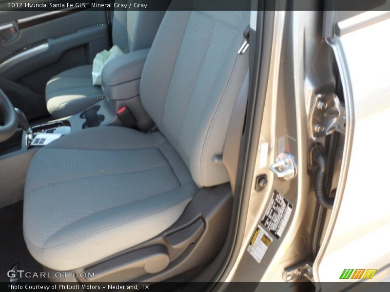 Mineral Gray / Gray 2012 Hyundai Santa Fe GLS