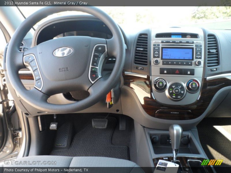 Mineral Gray / Gray 2012 Hyundai Santa Fe GLS