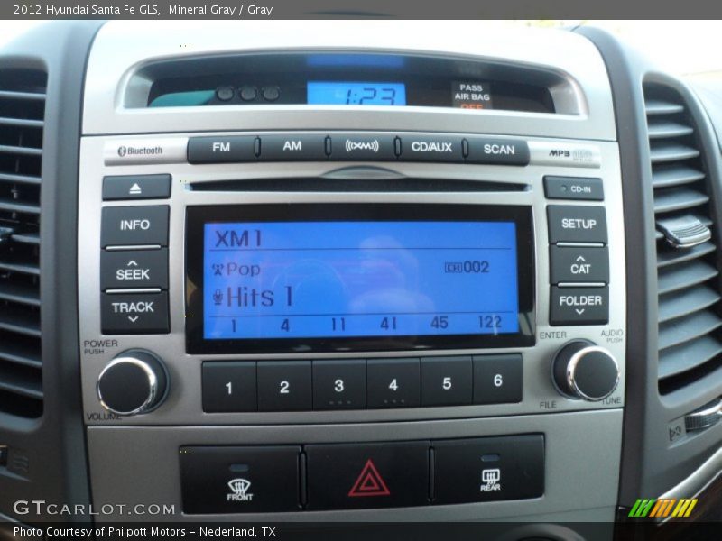 Mineral Gray / Gray 2012 Hyundai Santa Fe GLS