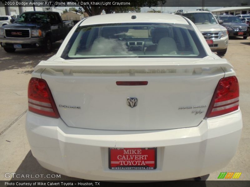 Stone White / Dark Khaki/Light Graystone 2010 Dodge Avenger R/T