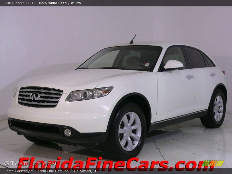 Ivory White Pearl / Willow 2004 Infiniti FX 35