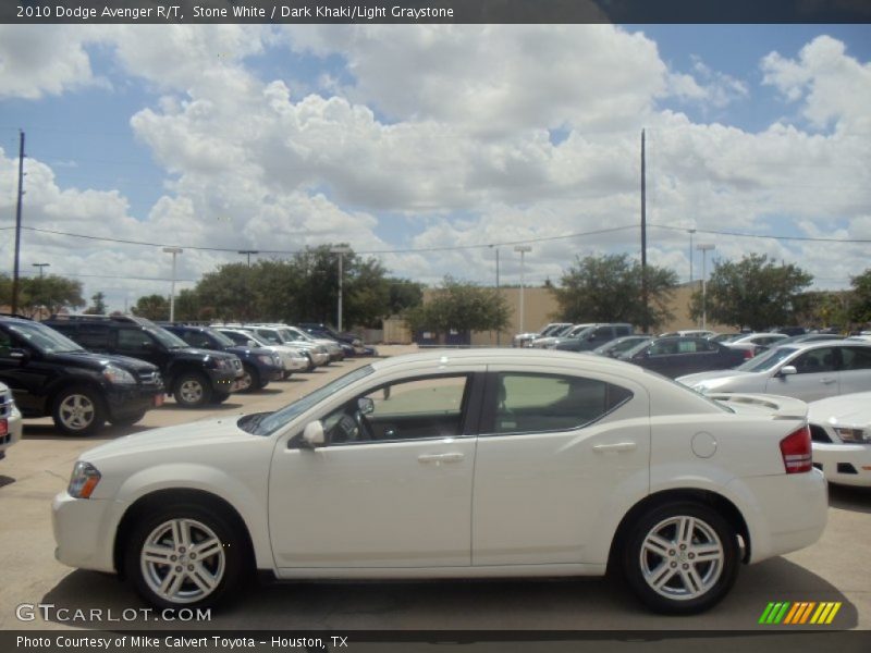Stone White / Dark Khaki/Light Graystone 2010 Dodge Avenger R/T