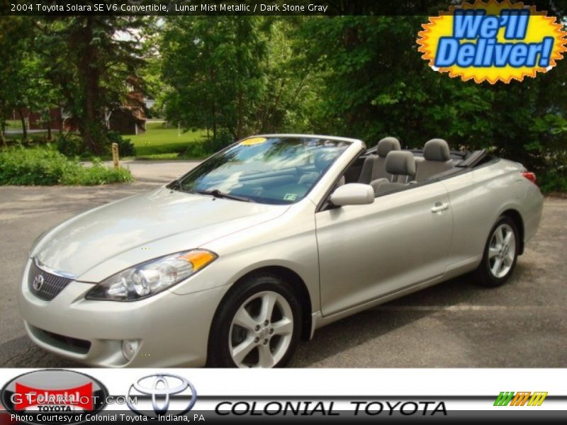 Lunar Mist Metallic / Dark Stone Gray 2004 Toyota Solara SE V6 Convertible