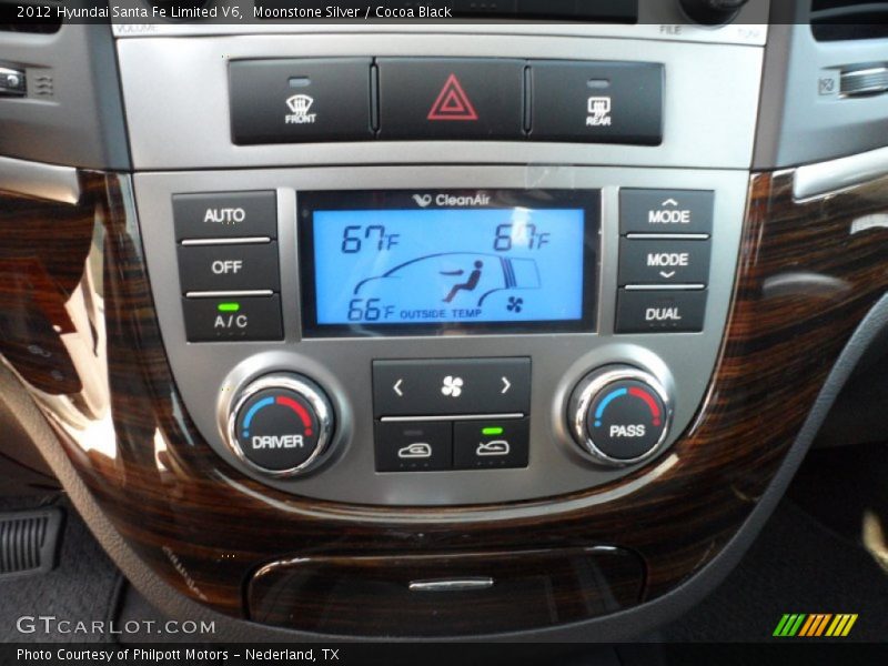 Controls of 2012 Santa Fe Limited V6