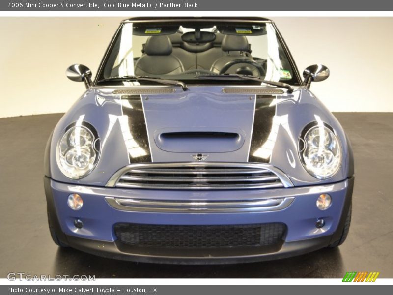Cool Blue Metallic / Panther Black 2006 Mini Cooper S Convertible