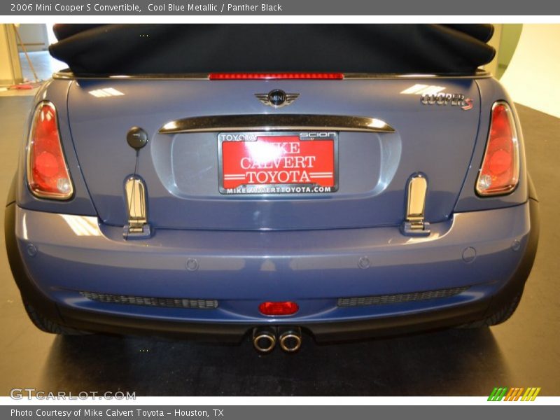 Cool Blue Metallic / Panther Black 2006 Mini Cooper S Convertible