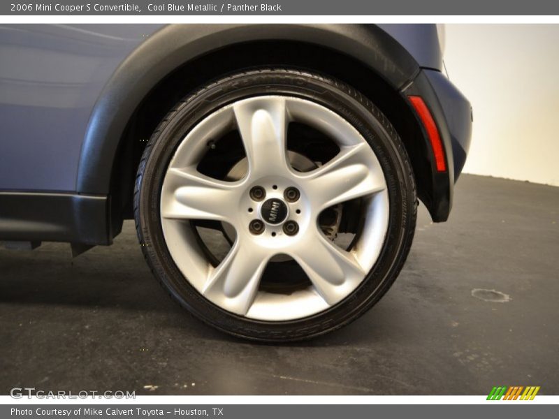 Cool Blue Metallic / Panther Black 2006 Mini Cooper S Convertible