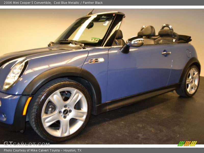 Cool Blue Metallic / Panther Black 2006 Mini Cooper S Convertible
