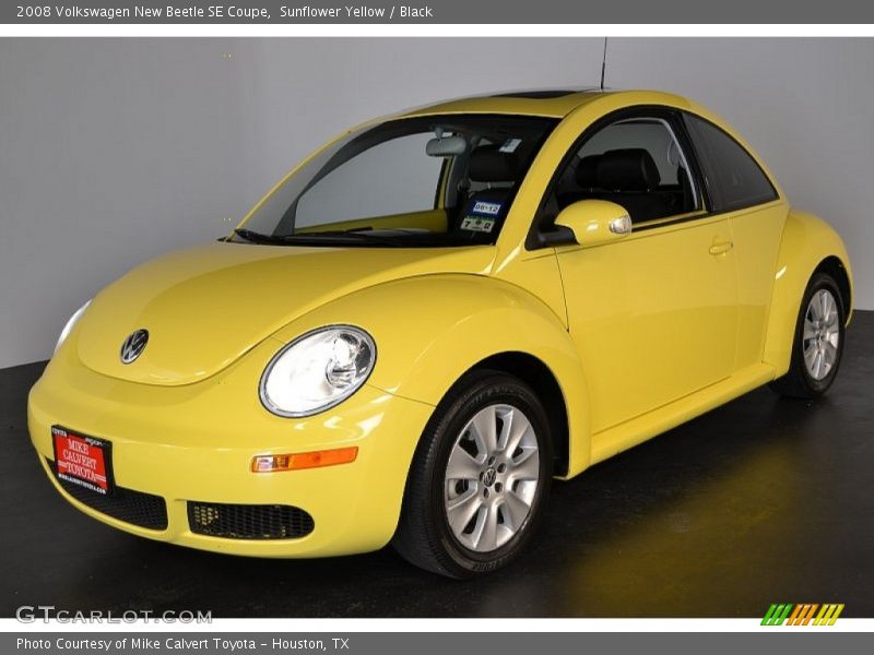Sunflower Yellow / Black 2008 Volkswagen New Beetle SE Coupe