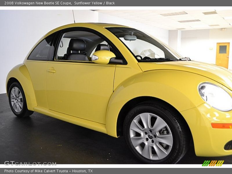 Sunflower Yellow / Black 2008 Volkswagen New Beetle SE Coupe