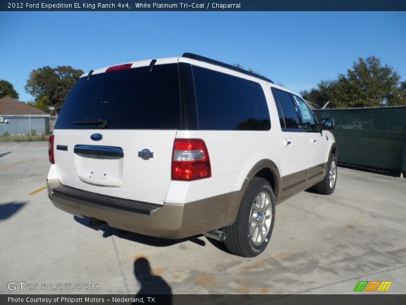 White Platinum Tri-Coat / Chaparral 2012 Ford Expedition EL King Ranch 4x4