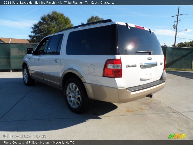 White Platinum Tri-Coat / Chaparral 2012 Ford Expedition EL King Ranch 4x4