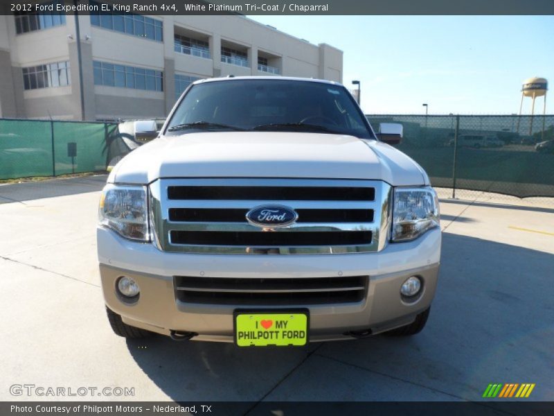White Platinum Tri-Coat / Chaparral 2012 Ford Expedition EL King Ranch 4x4