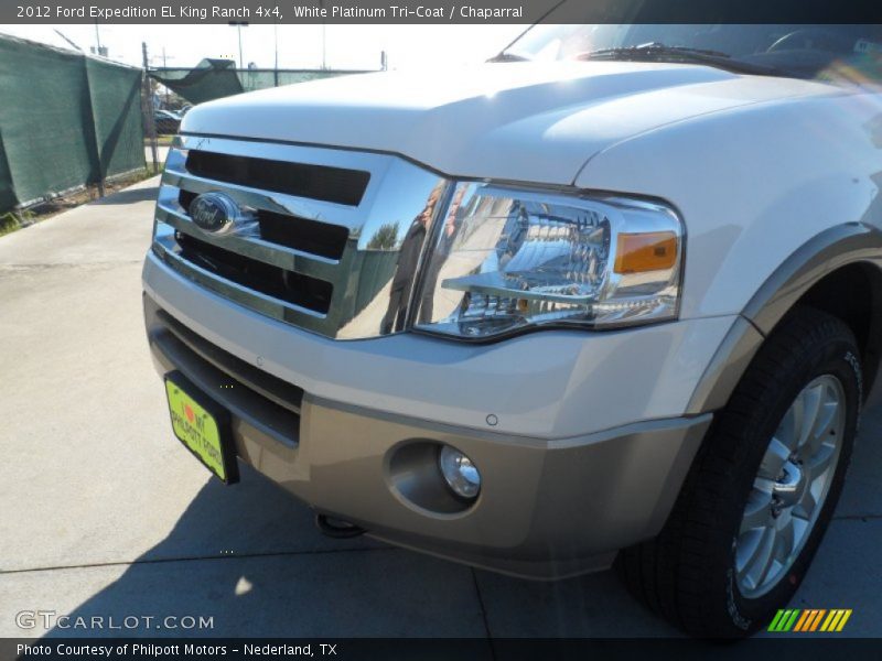 White Platinum Tri-Coat / Chaparral 2012 Ford Expedition EL King Ranch 4x4