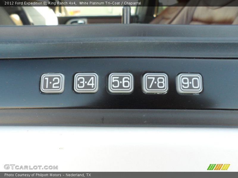 White Platinum Tri-Coat / Chaparral 2012 Ford Expedition EL King Ranch 4x4