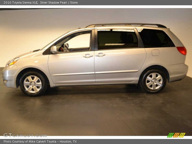 Silver Shadow Pearl / Stone 2010 Toyota Sienna XLE