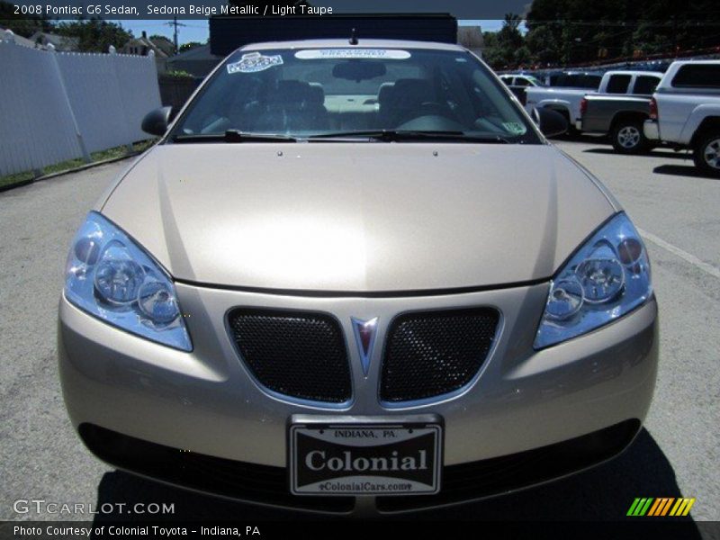 Sedona Beige Metallic / Light Taupe 2008 Pontiac G6 Sedan