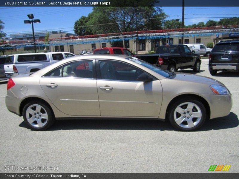 Sedona Beige Metallic / Light Taupe 2008 Pontiac G6 Sedan