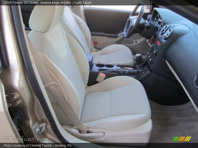 Sedona Beige Metallic / Light Taupe 2008 Pontiac G6 Sedan